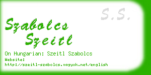 szabolcs szeitl business card